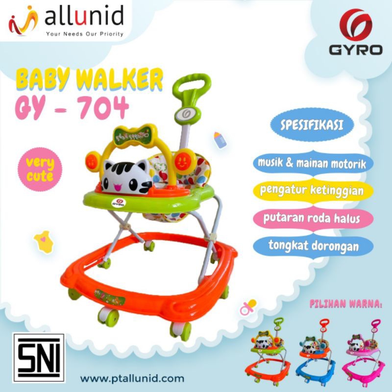 BABY WALKER SPASBABY GY  703 DAN GY 704 MENGGUNAKAN MUSIC DAN BANGKU BISA DIATUR