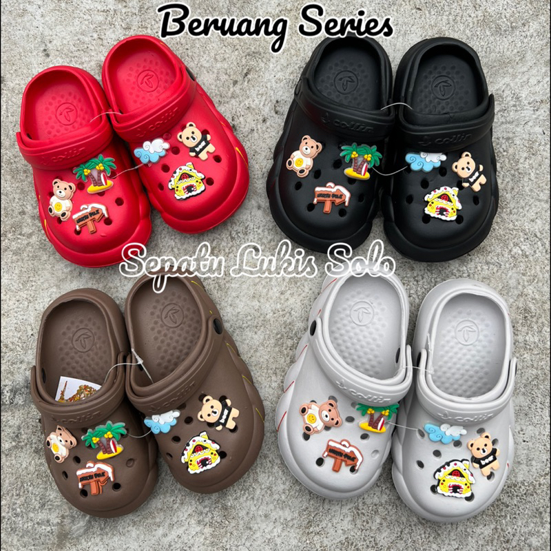 SANDAL BAIM ANAK EVA RUBBER IMPORT BERUANG