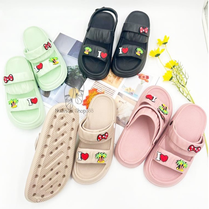 Sandal Wanita Dewasa Sandal Selop Jelly karet korean style tali belakang UK 36-40 HL-804
