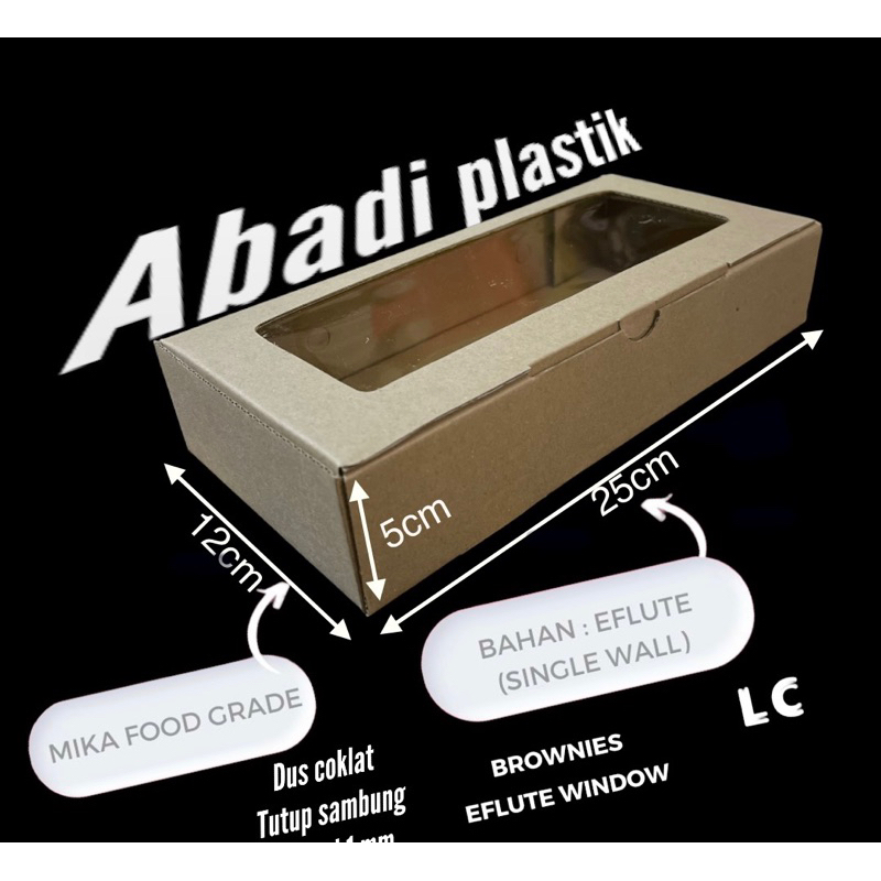 

DUS EFLUTE COKLAT/DUS BROWNIS/DUS KRAFT WINDOW 12x25x5cm