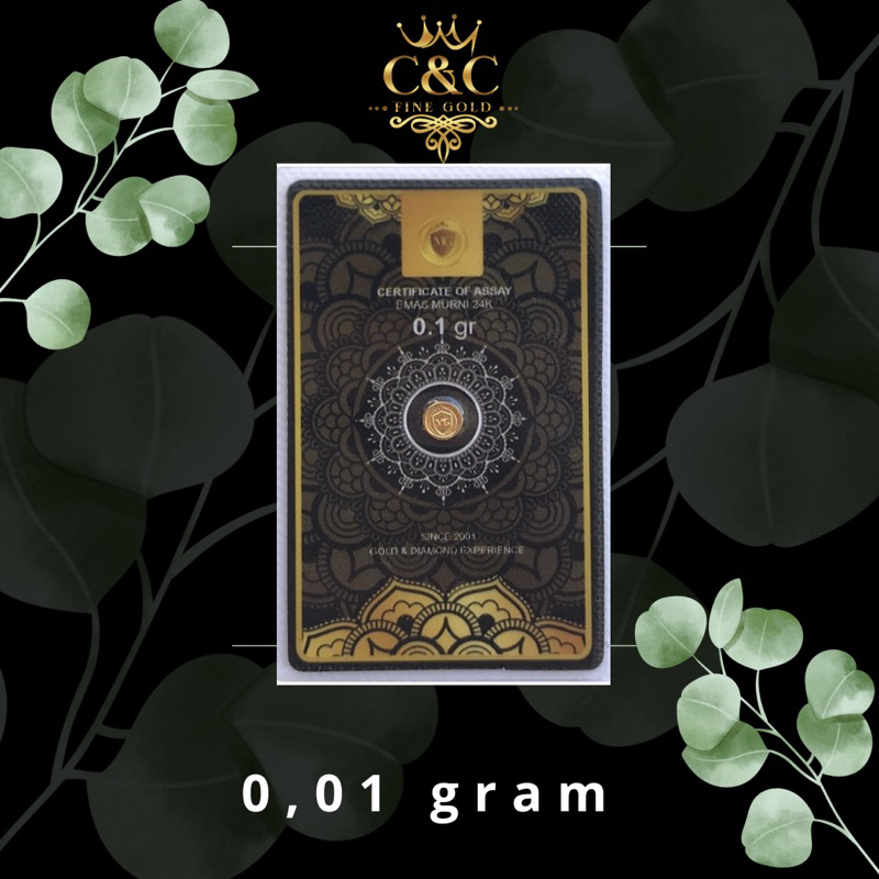 Logam Mulia Emas MiniGold Mini Gold 0,1 0.1 gram
