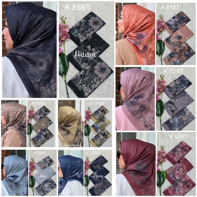 kerudung segi empat  motif voal motif lasercut denay motif voal motif premium