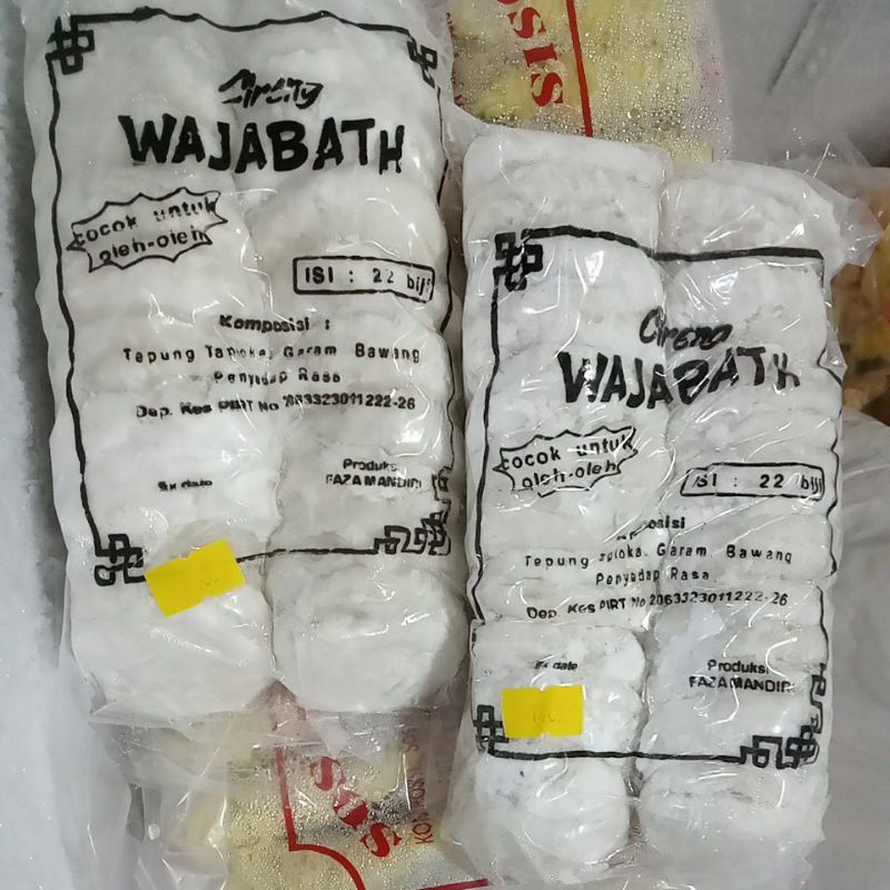 

Cireng Wajabath isi 22 netto 650gr