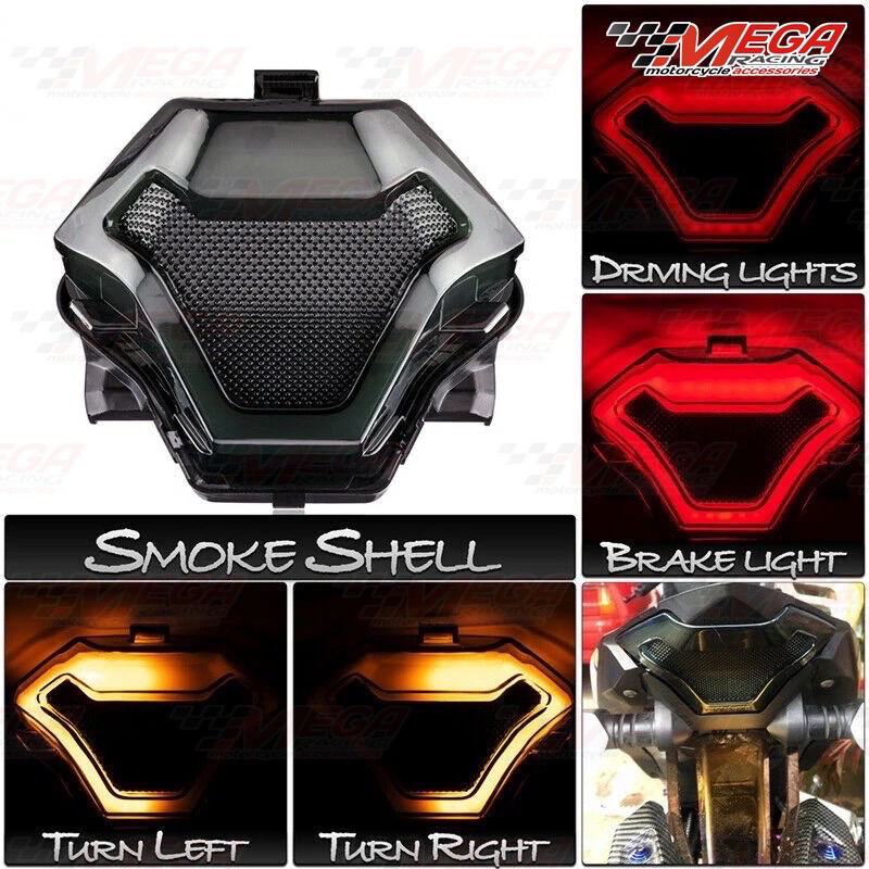 Lampu Stop Led 3in1 Belakang Mxking MT25 YZF R3 R25 Y15ZR MT07 FZ07 LC150 MxKing Stoplamp Running