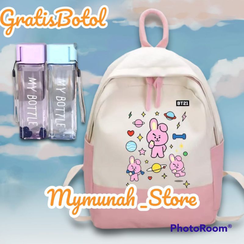 Tas Ransel Sekolah SD TK Anak Perempuan BT21 Lucu