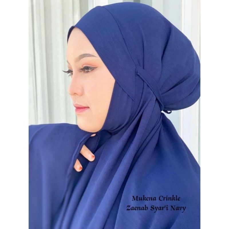 MUKENA CRINKLE ZAENAB NIQOB SYAR'I DAGU// MUKENA KASARUBIAH SYAR'I