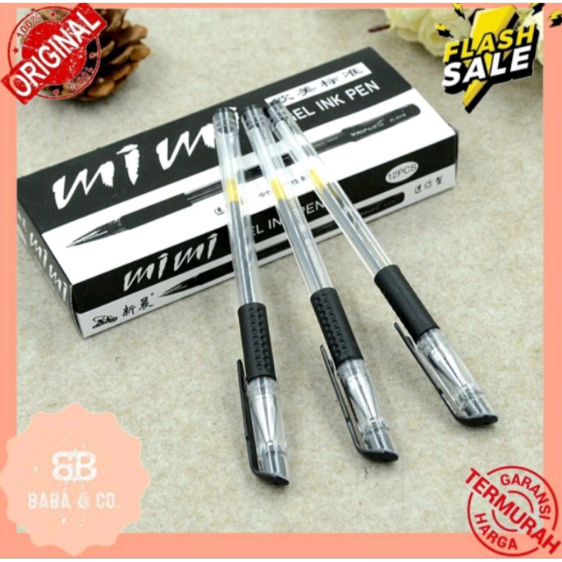 

PEN 1 BOX ISI 12 PCS PEN GEL (MIMI PEN GEL) PULPEN ALAT TULIS