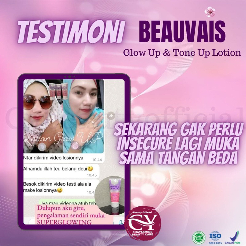 BEAUVAIS LOTION GLOW UP | LOTION PEMUTIH KULIT INSTAN | PEMUTIH KULIT PERMANEN