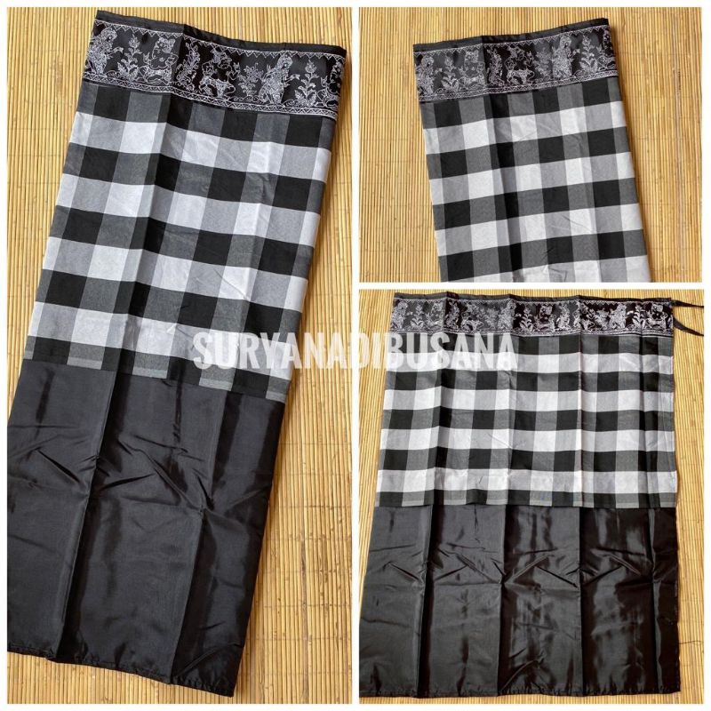 Wastra Pelinggih Bali Poleng dua meter | Wastra Tugu Karang | Wastra Bali Murah harga per Meter