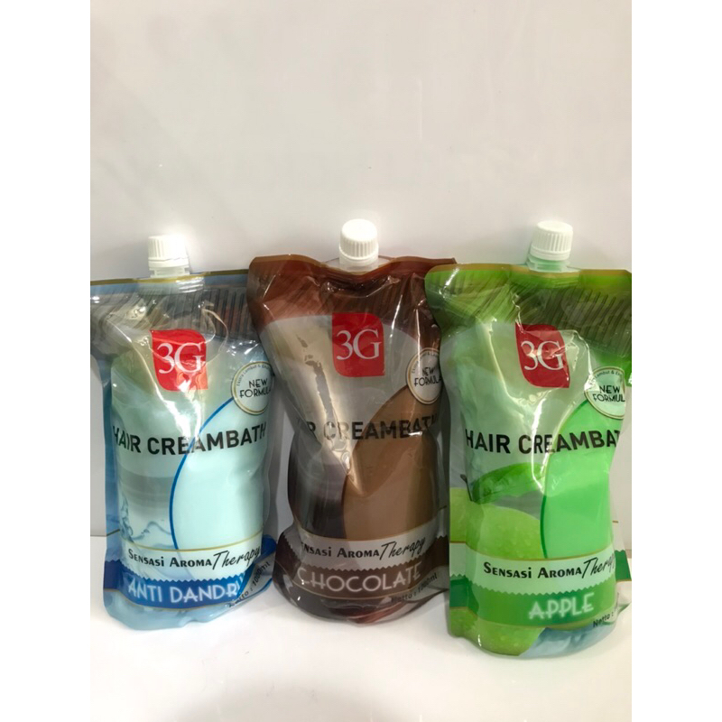 3g hair creambth 1000 ml(1kg)/ creambath buah /creambath kiloan/