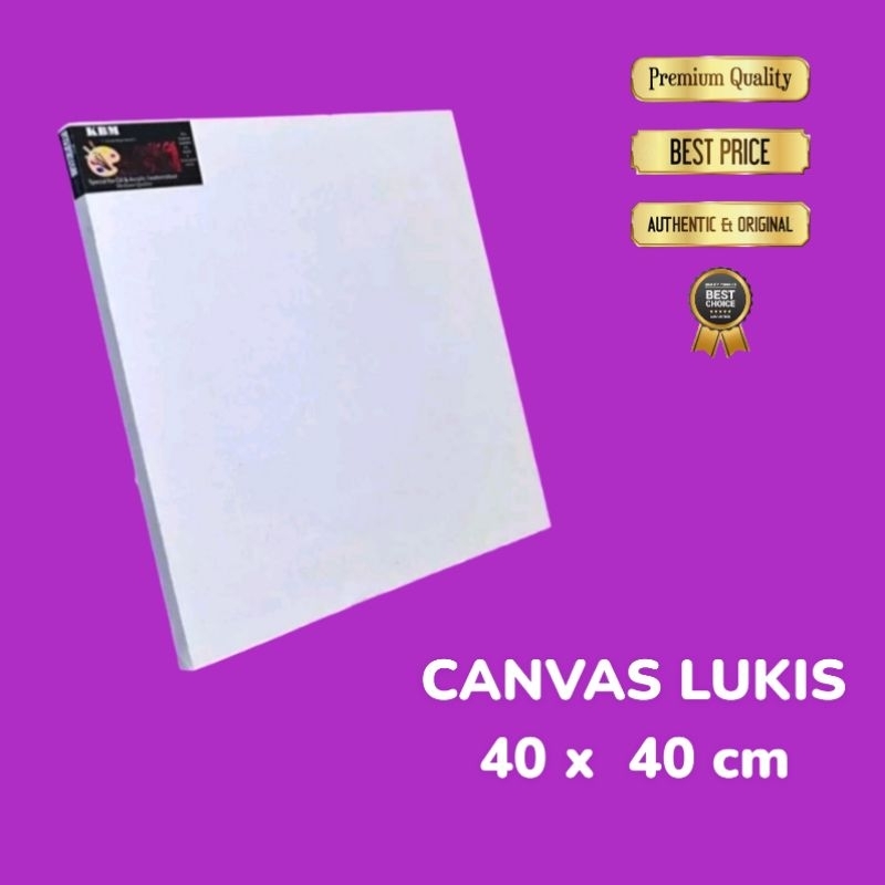 

KANVAS LUKIS 40x40 CM/CANVAS HALUS/KANVAS STRETCHED