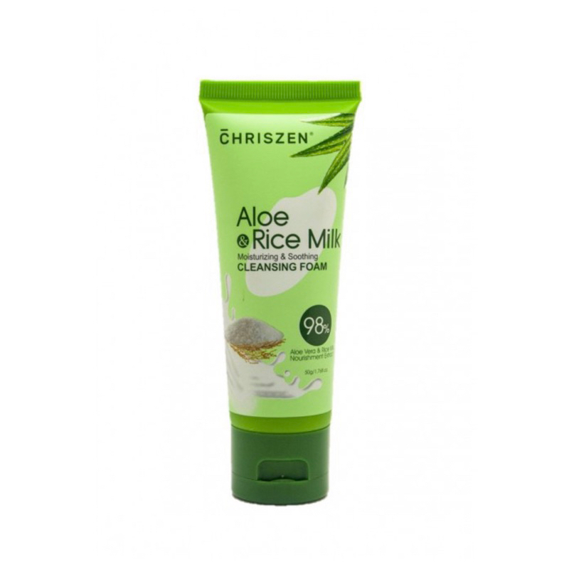 CHRISZEN ALOE &amp; RICE MILK CLEANSING FOAM