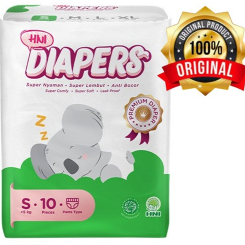 Diapers Popok Pempes Anak Bayi Herbal HNI - HPAI Daya Serap tinggi Ukuran Size S