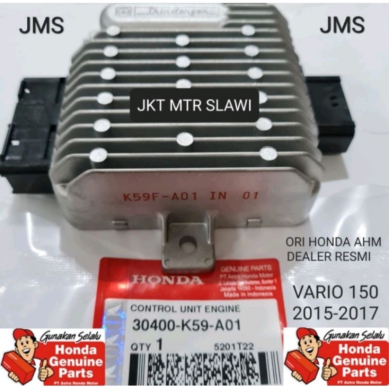 30400-K59-A01 ecu ecm vario 150 2015-2017 dealer resmi resmi hgp ori honda ahm asli honda ahm