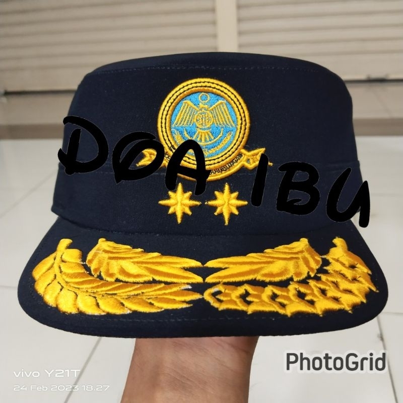 

best seller topi komando perhubungan bintang 2 padi kapas