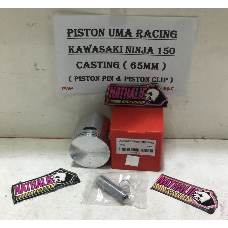 PISTON UMA RACING CASTING KAWASAKI KR 150 (65MM) +PIN +CLIP ORIGINAL