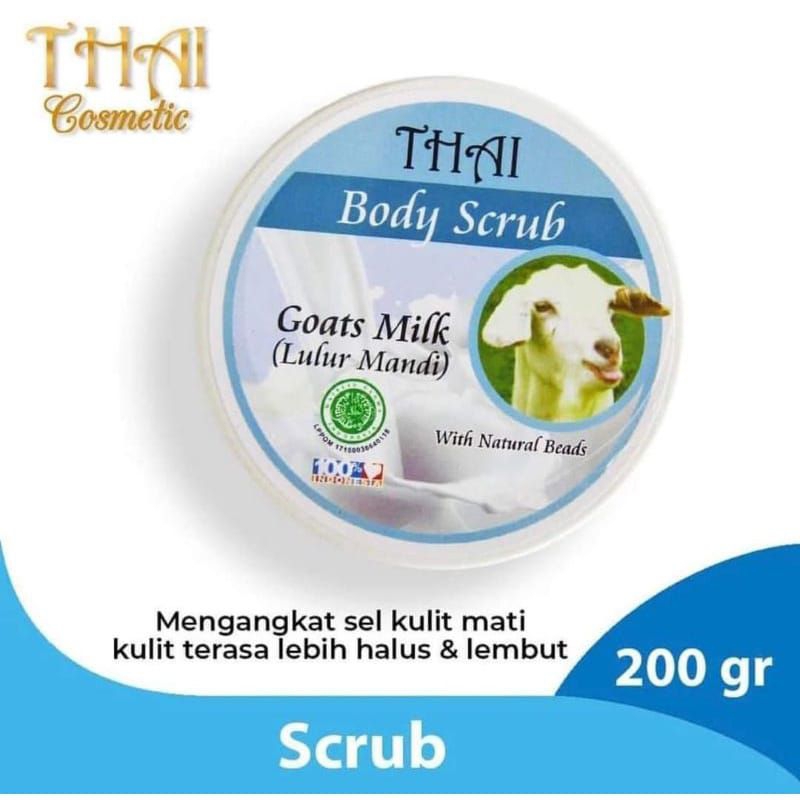 Scrub Badan thai susu kambing/lulur badan/Thai goats milk bodyscrub