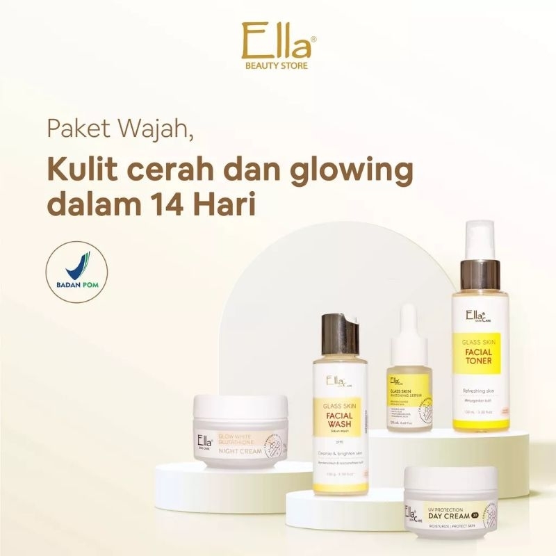 Ella skincare paket kulit glowing | untuk kulit normal