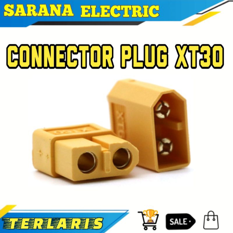 XT30 SOCKET PLUG CONNECTOR JACK KONEKTOR XT-30 FOR RC ESC LIPO BATTERY