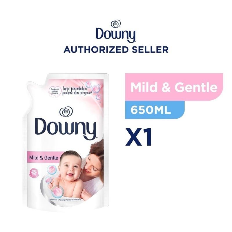 DOWNY Pewangi dan Pelembut Pakaian Konsentrat Mild and Gentle 650ml