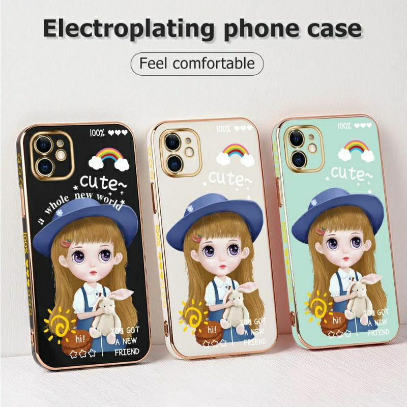 Case SAMSUNG A52 A52S 5G Casing+Tali Cute Cantik Unik Mewah Elegant