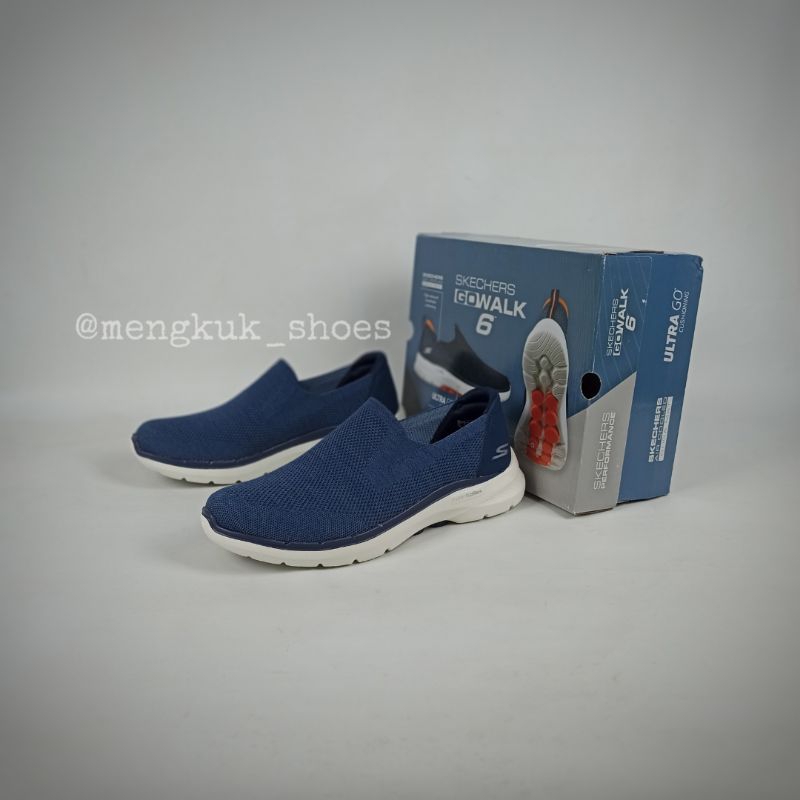 Skechers Go Walk 6 EXPANSE NAVY Original 100% BNIB - SKECHERS SLIP ON SALE