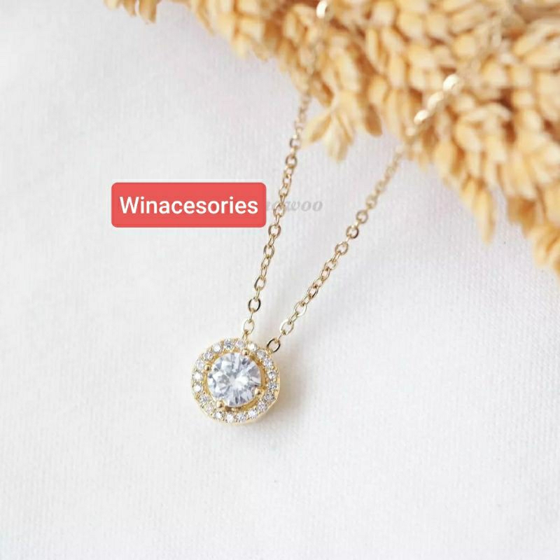Kalung wanita  rodium, Gold perak silver 925