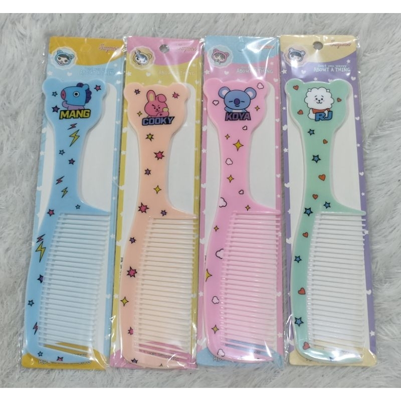 sisir karakter Boneka gagang / Bts / Doraemon/ hello Kitty