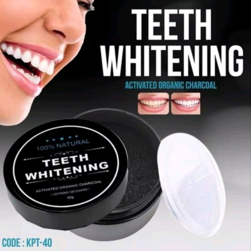 PEMUTIH GIGI TEETH WHITENING CHARCOAL POWDER