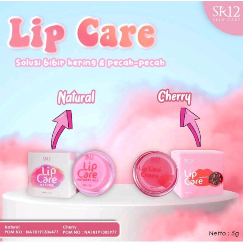 SR12 Lip Care Cherry / Pencerah Bibir SR12 Original BPOM