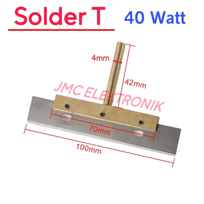 Solder T 10cm 40w/60w Alat bantu pengikis sisa lem polarizer Pisau solde T pembersih sisa Lem polaris