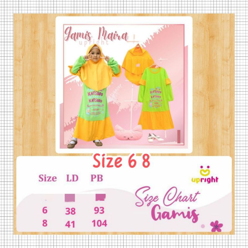 Gamis anak, Gamis Upright set kerudung