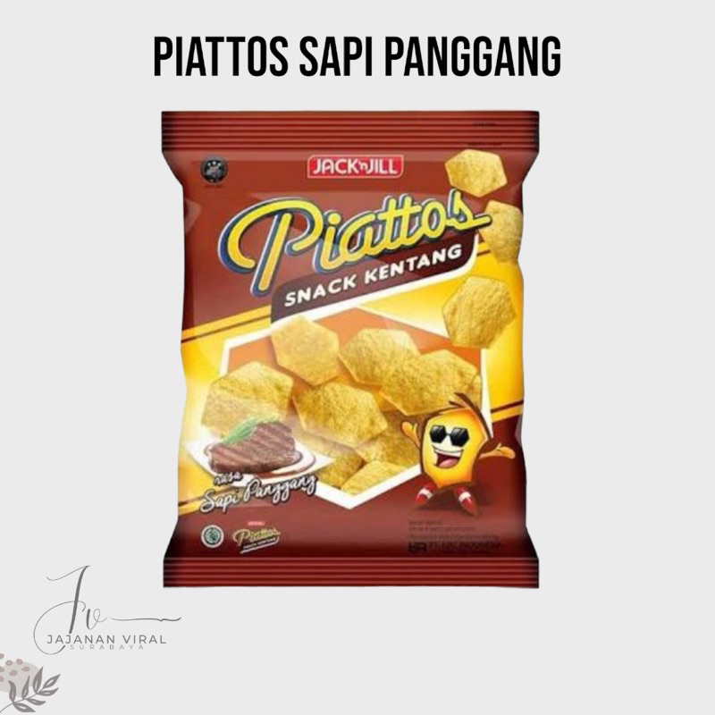 

Jack n Jill Piattos Snack Kentang Rasa Sapi Panggang 2000 Renceng Isi 10Pcs