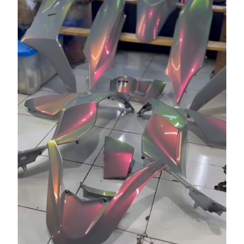 CAT BUNGLON 100 MILI CAT BUNGLON DASAR ABU ABU GELAP SOLID