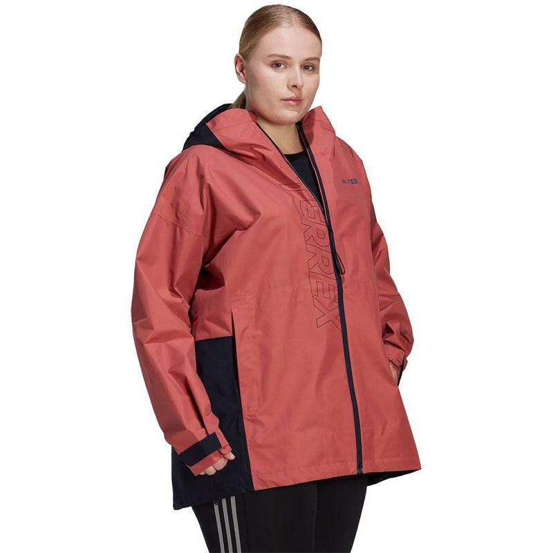 Jaket Hiking Wanita Adidas Terrex Goretex Paclite Rain Jacket Big Size Original