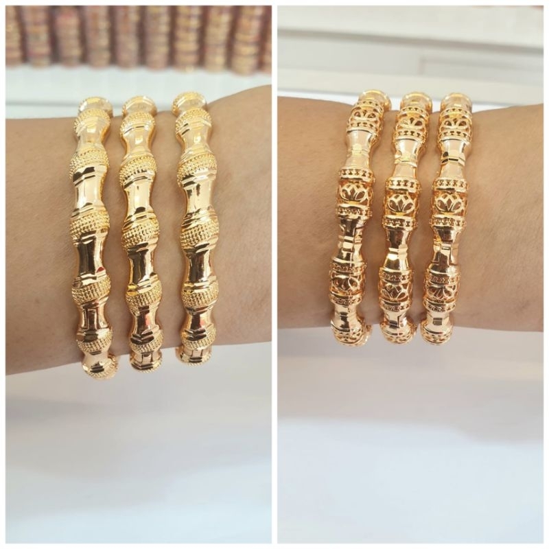 gelang dubai isi3pcs/gelang bukaan samping isi3/gelang dubai xuping