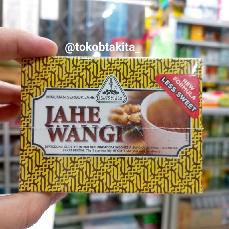 

[1BOX= 5SCHET] INTRA JAHE 100% ASLI JAHE WANGI / EKSTRAK JAHE SEGAR / GINGER DRINK TRADISIONAL / MENGHANGATKAN BADAN / BEBAS MASUK ANGIN / LESS SWEET