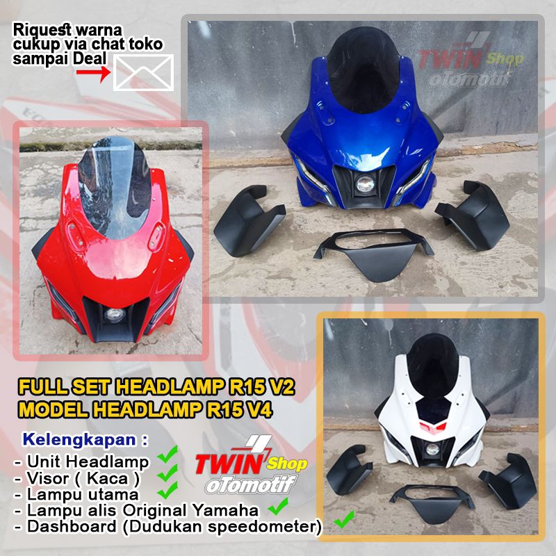 HEADLAMP R15 V4 PNP R15V2, HEADLAMP R15 V2 MODEL HEADLAMP R15V4