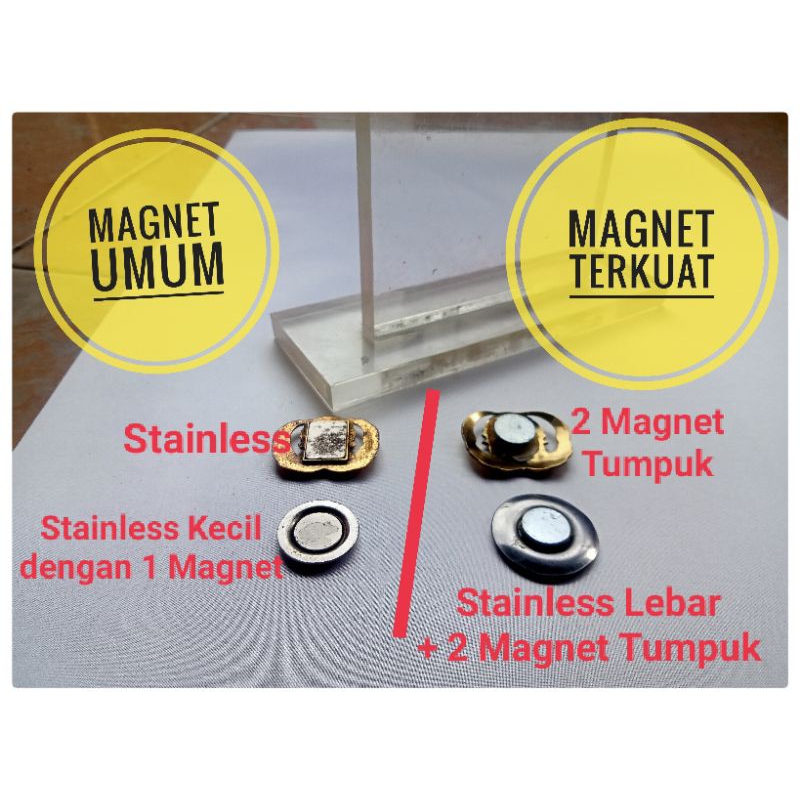 PIN KORPRI MAGNET TERKUAT, TERBAIK, KUNINGAN ASLI 100 % - BERGARANSI, ANTI LUNTUR