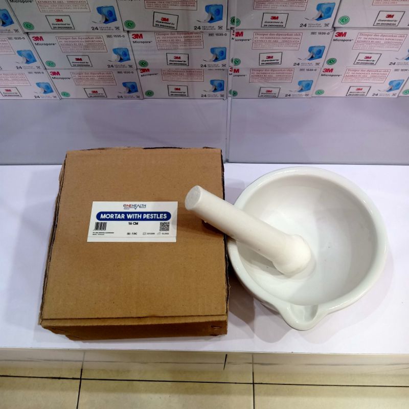 mortir 16cm atau lumpang plus alu diameter 16cm