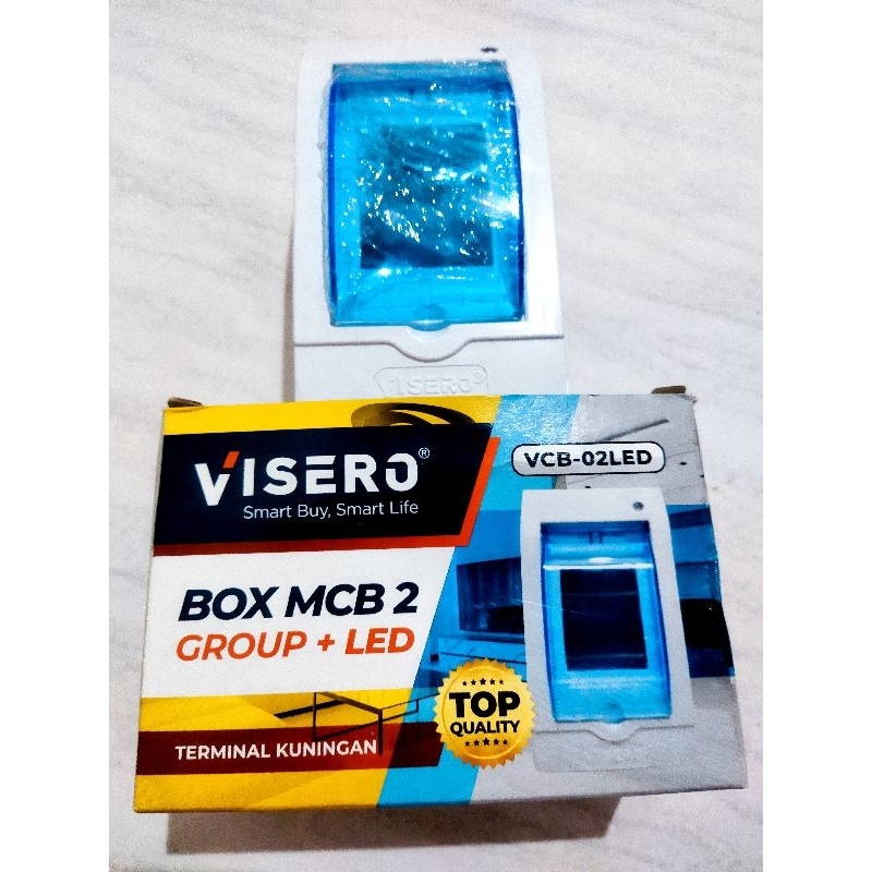 Box Mcb 2 group + tutup Visero fuse box/SNI