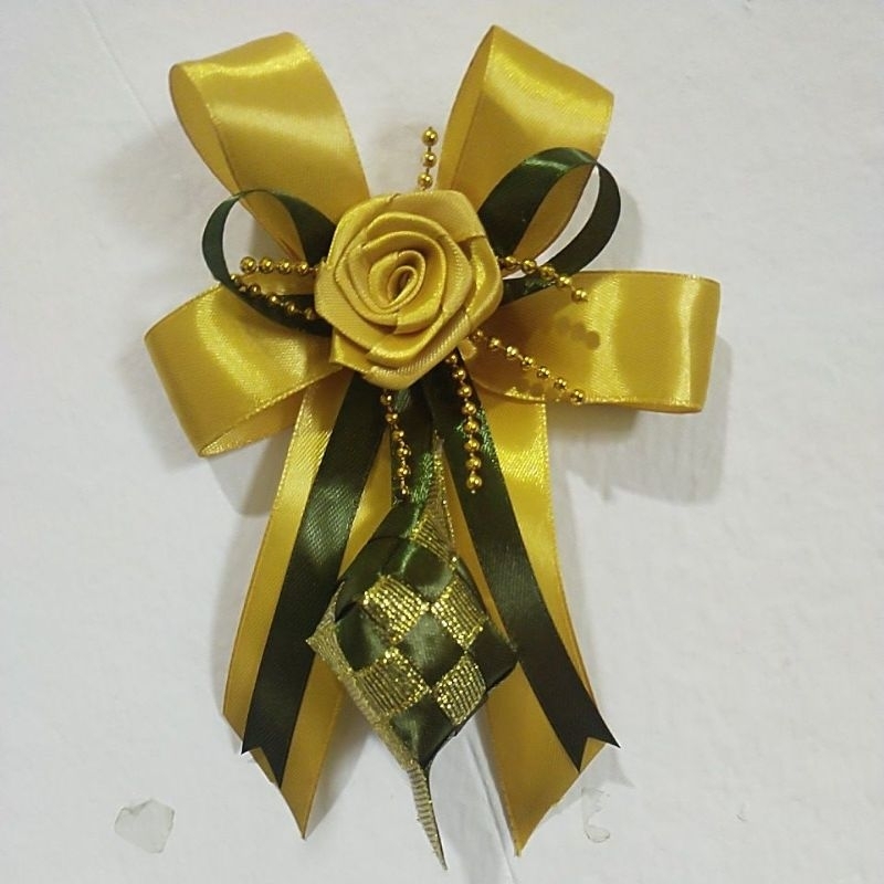 

Ketupat hias parcel pita satin