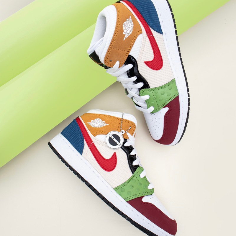 Air Jordan 1 Mid Patch Work