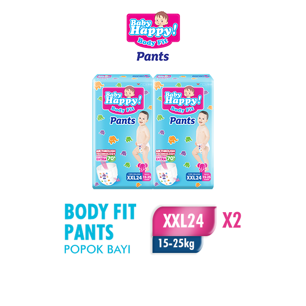 Promo Harga Baby Happy Body Fit Pants XXL24 24 pcs - Shopee