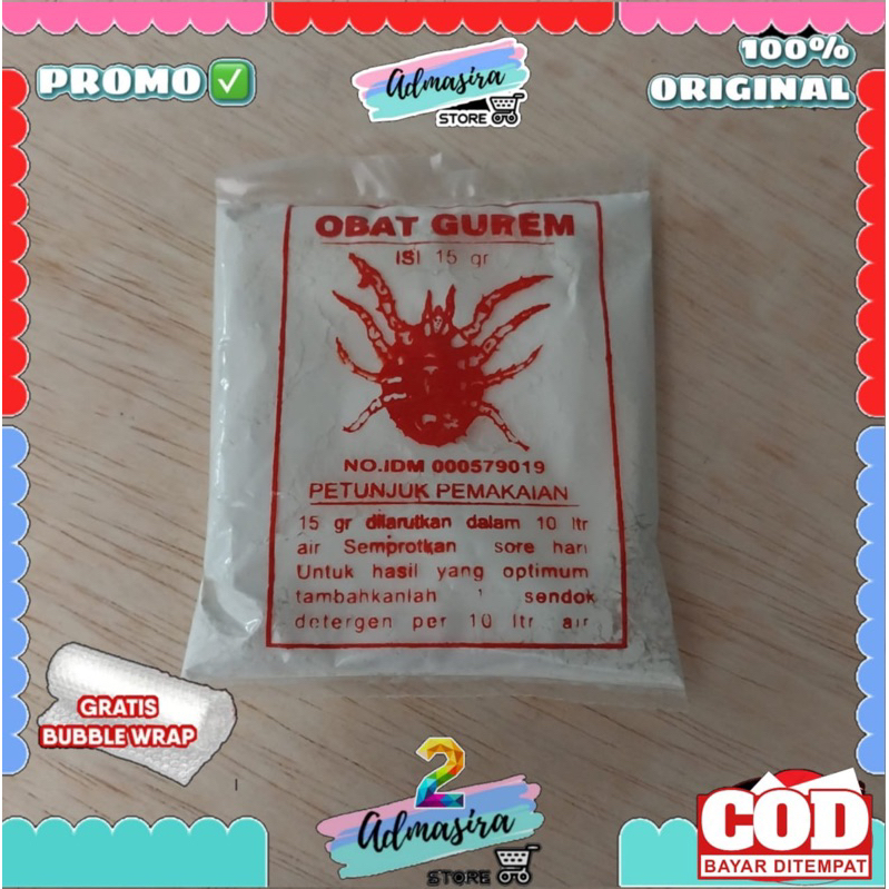 OBAT GUREM ASLI ORIGINAL Pembasmi kutu semut kecoa mencegah aratan ayam unggas