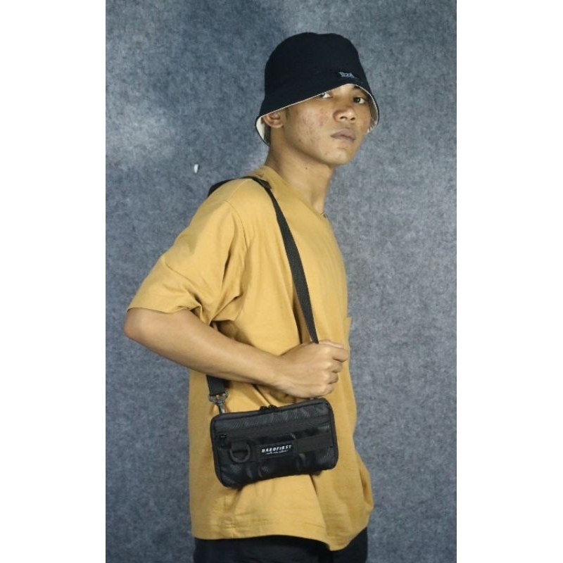 Hardfirst Clucth Bag - Tas Pinggang - Pouch Bag - Hand Bag - Real Pict