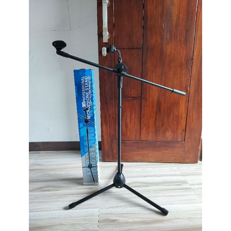 Stand Cagak Mic Panjang FirstClass F03 F 03 Plus Holder HP Tripod Stand Microphone Stand Mic Berdiri