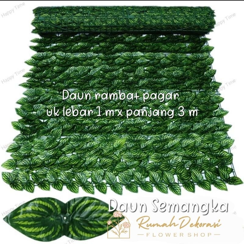 Lawn Daun / Lawn Pagar / Lawn daun Rambat Plastik