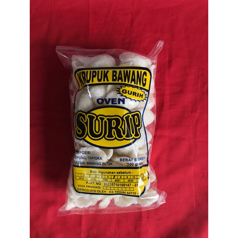 

krupuk bawang gurih surip