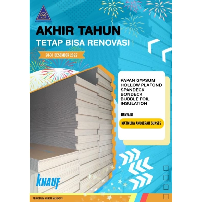 papan gypsum knauf
